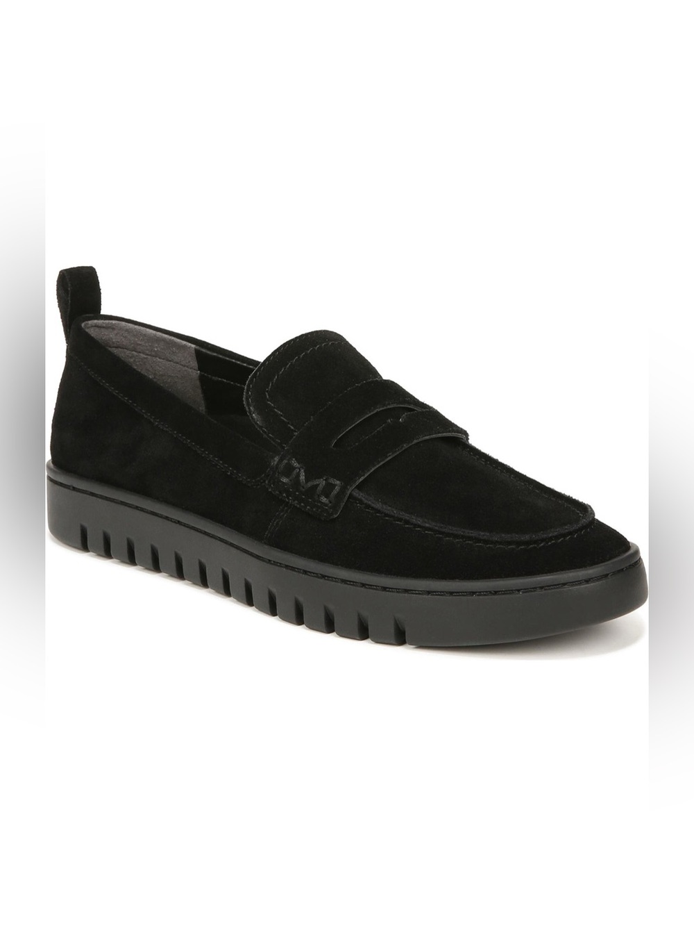 Vionic Black Suede Uptown Hybrid Penny Loafer 8.5